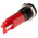 RS PRO Yellow Panel Mount Indicator, 220V ac, 14mm Mounting Hole Size, Faston, Solder Lug Termination, IP67
