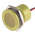 RS PRO Yellow Panel Mount Indicator, 12V, 22mm Mounting Hole Size, Lead Wires Termination, IP67