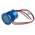 RS PRO Blue Panel Mount Indicator, 12V, 22mm Mounting Hole Size, Lead Wires Termination, IP67