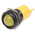 RS PRO Yellow Panel Mount Indicator, 22mm Mounting Hole Size, Solder Tab Termination