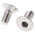 RS PRO Plain Stainless Steel Hex Socket Countersunk Screw, DIN 7991, M10 x 30mm