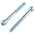 RS PRO Bright Zinc Plated Steel Hex Socket Cap Screw, DIN 912, M10 x 70mm