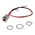 RS PRO Red Panel Mount Indicator, 10.8 → 13.2V dc, 10mm Mounting Hole Size, Lead Wires Termination, IP67
