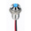 RS PRO Blue Panel Mount Indicator, 10.8 → 13.2V dc, 6mm Mounting Hole Size, Lead Wires Termination, IP67