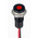 RS PRO Red Panel Mount Indicator, 1.8 → 3.3V dc, 6mm Mounting Hole Size, Lead Wires Termination, IP67