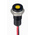 RS PRO Yellow Panel Mount Indicator, 21.6 → 26.4V dc, 6mm Mounting Hole Size, Lead Wires Termination, IP67
