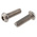 RS PRO Plain Stainless Steel Hex Socket Button Screw, ISO 7380, M8 x 25mm