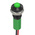 RS PRO Green Panel Mount Indicator, 12V dc, 8mm Mounting Hole Size, Lead Wires Termination, IP67