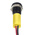 RS PRO Yellow Panel Mount Indicator, 2V dc, 8mm Mounting Hole Size, Lead Wires Termination, IP67