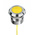 RS PRO Yellow Panel Mount Indicator, 12 → 24V ac/dc, 25mm Mounting Hole Size, Lead Wires Termination, IP67, IP69K
