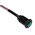 Oxley Green Panel Mount Indicator, 230V ac, 10.2mm Mounting Hole Size, Lead Wires Termination, IP66