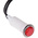 Arcolectric (Bulgin) Ltd Red Neon Panel Mount Indicator, 230V ac, 12.7mm Mounting Hole Size, Lead Wires Termination