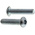 RS PRO Bright Zinc Plated Steel Hex Socket Button Screw, ISO 7380, M8 x 35mm