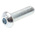 RS PRO Bright Zinc Plated Steel Hex Socket Button Screw, ISO 7380, M10 x 35mm