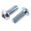 RS PRO Bright Zinc Plated Steel Hex Socket Button Screw, ISO 7380, M12 x 30mm