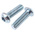 RS PRO Bright Zinc Plated Steel Hex Socket Button Screw, ISO 7380, M12 x 40mm