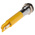 RS PRO Yellow Panel Mount Indicator, 220V ac, 8mm Mounting Hole Size, IP67