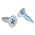 RS PRO Pozidriv Countersunk Steel Wood Screw Bright Zinc Plated, No. 8 Thread, 1/2in Length