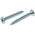 RS PRO Pozidriv Countersunk Steel Wood Screw Bright Zinc Plated, No. 8 Thread, 1.1/4in Length