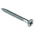 RS PRO Pozidriv Countersunk Steel Wood Screw Bright Zinc Plated, No. 8 Thread, 1.1/2in Length