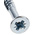 RS PRO Pozidriv Countersunk Steel Wood Screw Bright Zinc Plated, Clear Passivated, No. 8 Thread, 2in Length