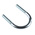 M10 51mm Bright Zinc Plated Steel Round U-Bolt