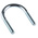 M10 51mm Bright Zinc Plated Steel Round U-Bolt