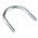 M12 75mm Bright Zinc Plated Steel Round U-Bolt