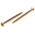 RS PRO Pozidriv Countersunk Steel Wood Screw Yellow Passivated, Zinc Plated, 3.5mm Thread, 45mm Length