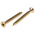 RS PRO Pozidriv Countersunk Steel Wood Screw Yellow Passivated, Zinc Plated, 5mm Thread, 50mm Length