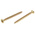 RS PRO Pozidriv Countersunk Steel Wood Screw Yellow Passivated, Zinc Plated, 5mm Thread, 60mm Length