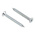 RS PRO Pozidriv Countersunk Steel Wood Screw Bright Zinc Plated, No. 4 Thread, 1in Length