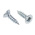 RS PRO Pozidriv Countersunk Steel Wood Screw Bright Zinc Plated, No. 6 Thread, 1/2in Length