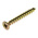 RS PRO Pozidriv Countersunk Steel Wood Screw Yellow Passivated, Zinc Plated, 3mm Thread, 25mm Length