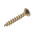 RS PRO Pozidriv Countersunk Steel Wood Screw Yellow Passivated, Zinc Plated, 4mm Thread, 25mm Length