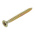 RS PRO Pozidriv Countersunk Steel Wood Screw Yellow Passivated, Zinc Plated, 4mm Thread, 40mm Length