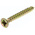 RS PRO Pozidriv Countersunk Steel Wood Screw Yellow Passivated, Zinc Plated, 4.5mm Thread, 40mm Length