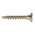 RS PRO Pozidriv Countersunk Steel Wood Screw Yellow Passivated, Zinc Plated, 5mm Thread, 30mm Length