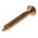 RS PRO Pozidriv Countersunk Steel Wood Screw Yellow Passivated, Zinc Plated, 5mm Thread, 40mm Length