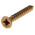 RS PRO Pozidriv Countersunk Steel Wood Screw Yellow Passivated, Zinc Plated, 5mm Thread, 40mm Length