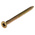 RS PRO Pozidriv Countersunk Steel Wood Screw Yellow Passivated, Zinc Plated, 5mm Thread, 70mm Length
