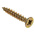 RS PRO Pozidriv Countersunk Steel Wood Screw Yellow Passivated, Zinc Plated, 6mm Thread, 40mm Length