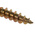 RS PRO Pozidriv Countersunk Steel Wood Screw Yellow Passivated, Zinc Plated, 6mm Thread, 40mm Length