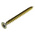 RS PRO Pozidriv Countersunk Steel Wood Screw Yellow Passivated, Zinc Plated, 6mm Thread, 70mm Length