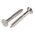 RS PRO Slot Countersunk Stainless Steel Wood Screw, A2 304, No. 8 Thread, 30mm Length