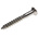 RS PRO Slot Countersunk Stainless Steel Wood Screw, A2 304, No. 10 Thread, 40mm Length