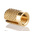 RS PRO, M6 Brass Threaded Insert diameter 8mm Depth 12.7mm