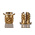 RS PRO, M3 Brass Threaded Insert diameter 4mm Depth 4.78mm