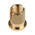 RS PRO, M5 Brass Threaded Insert, 8mm diameter 6.4mm Depth 9.53mm