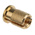 RS PRO, M6 Brass Threaded Insert diameter 8mm Depth 12.7mm